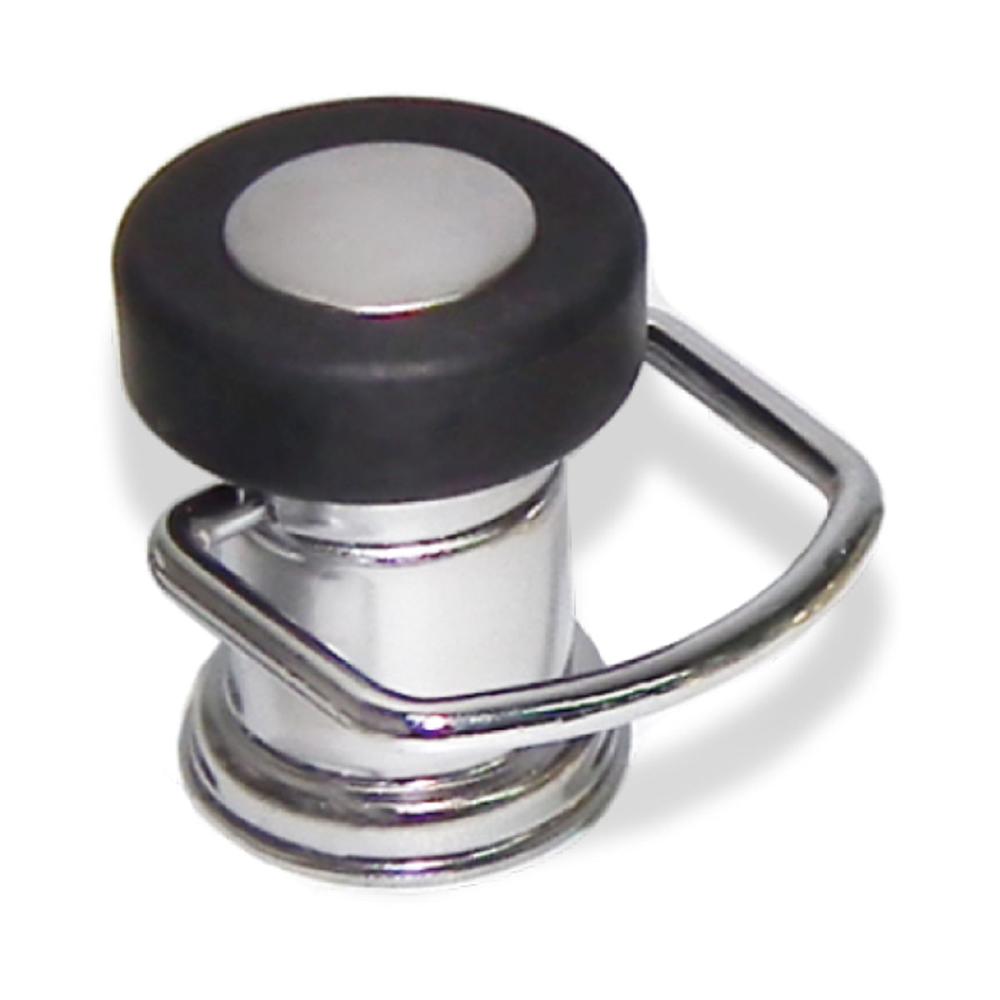 Ｎｅｗ　Ｈｉｋａｒｉ（ニューヒカリ）　ルーム戸当　シルバー黒ゴム　フック付　ＳＨ－ＴＲ１５ＳＫ