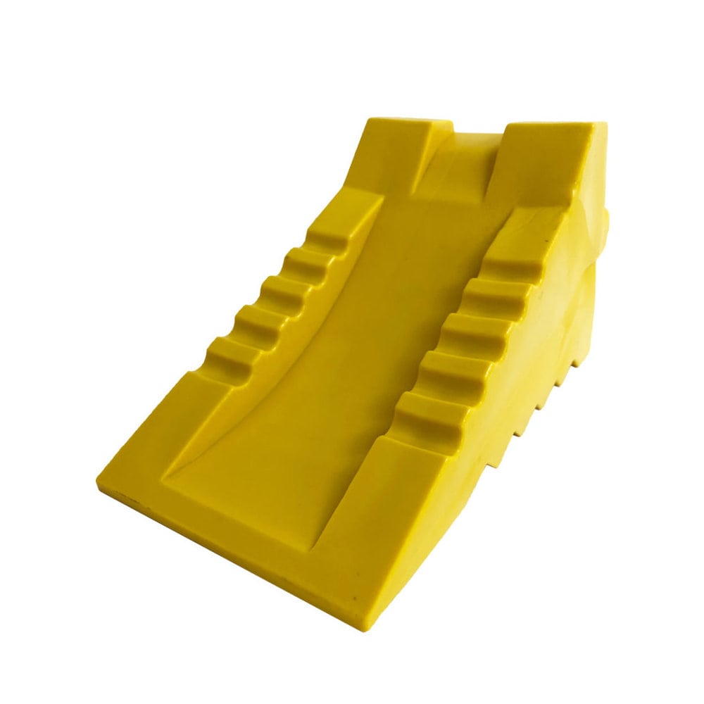 大自工業　Ｍｅｌｔｅｃ（メルテック）　プラスチックタイヤストッパー　イエロー　ＦＴ－２４