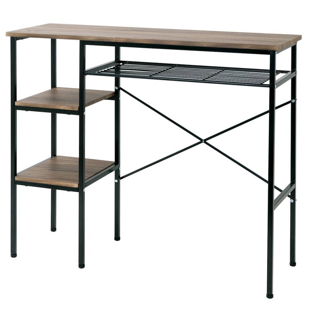 武田コーポレーション　ヴィンテージ調カウンターテーブル　ヴィンテージブラウン　幅１２０×高さ９５．５×奥行４０ｃｍ