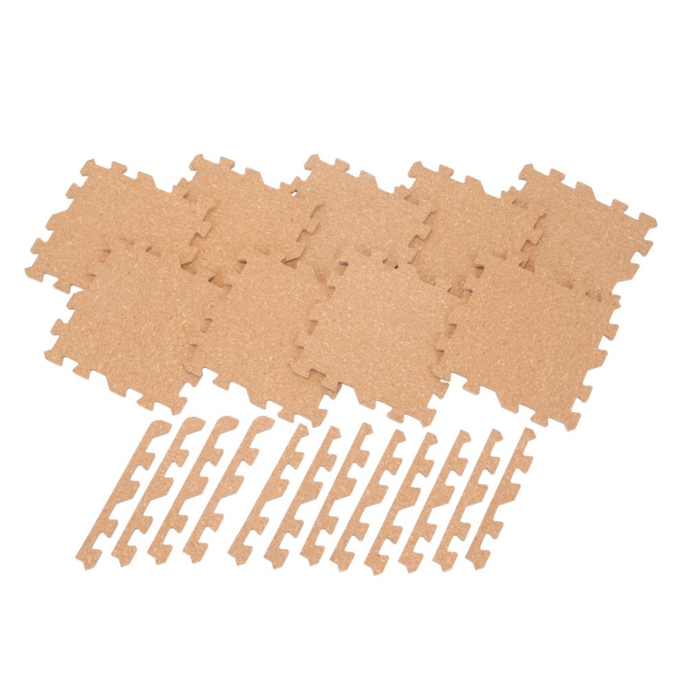 アテーナライフ　コルクジョイントマット　９枚入り　縁付