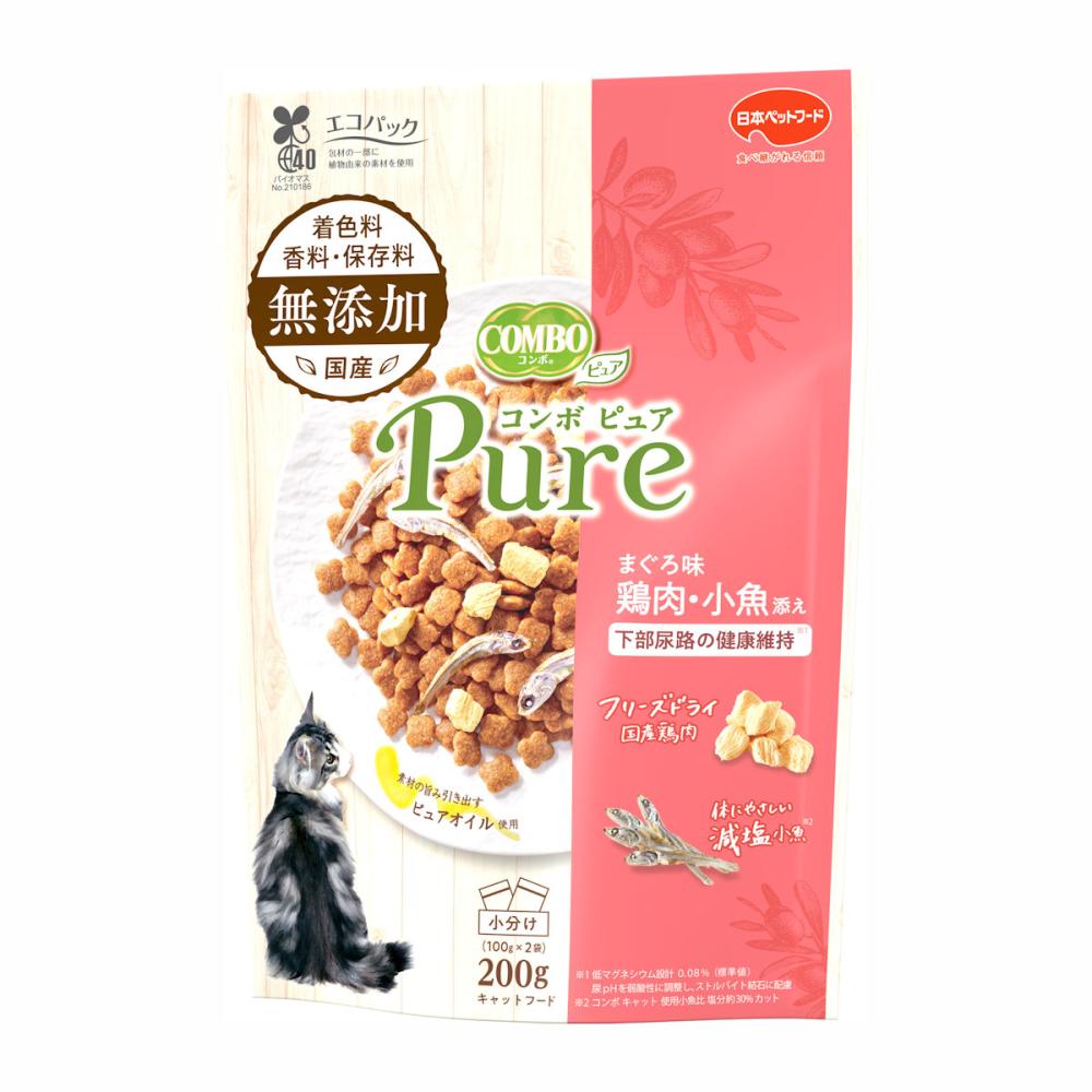 まぐろ味・鶏肉・小魚添え