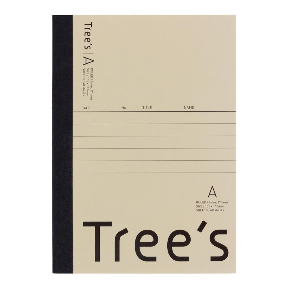 日本ノートＴｒｅｅｓ　Ａ６　Ａ罫４８枚クリーム
