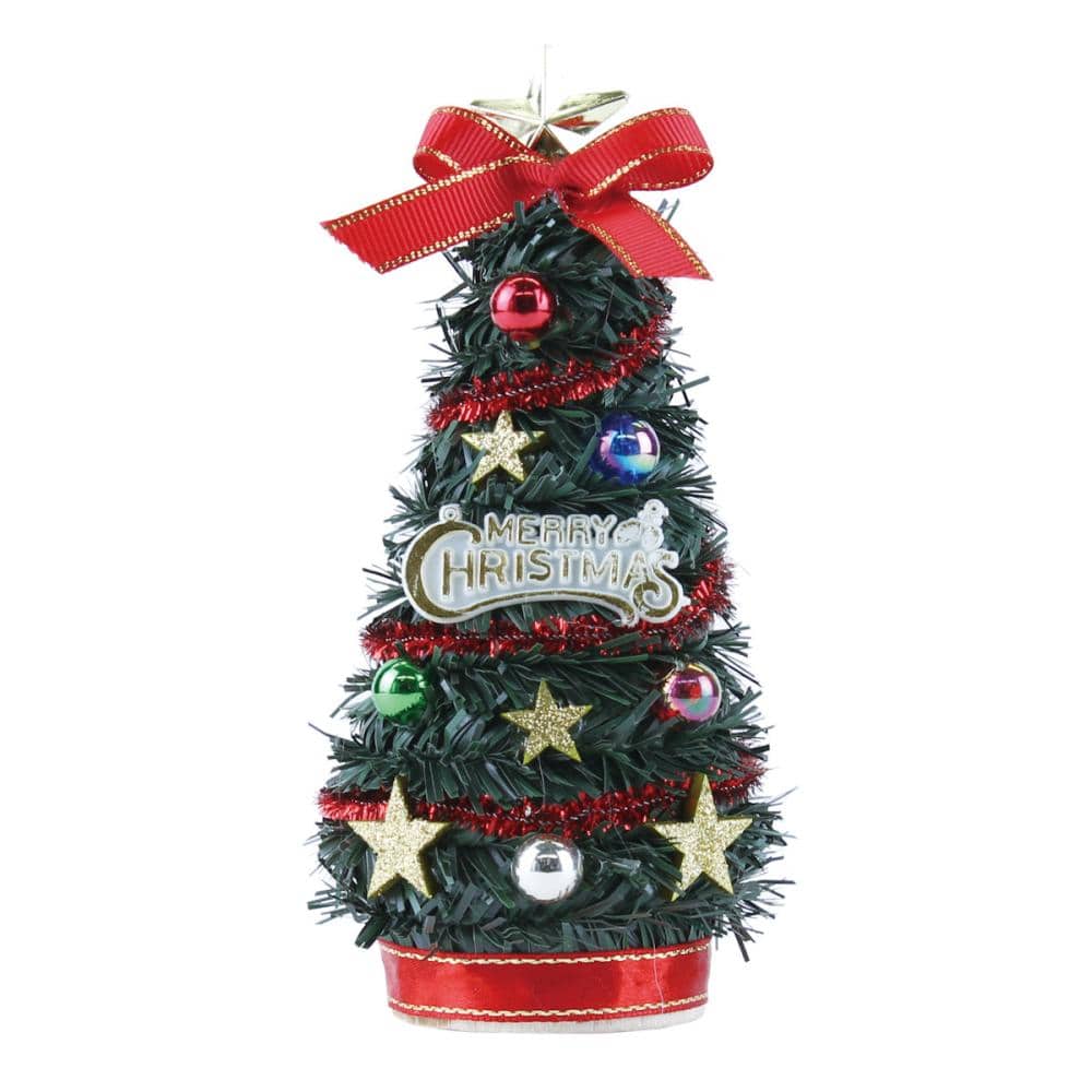 東京ローソク　クリスマス　オーナメント　ミニデコツリー　マルチスター　１２ｃｍ