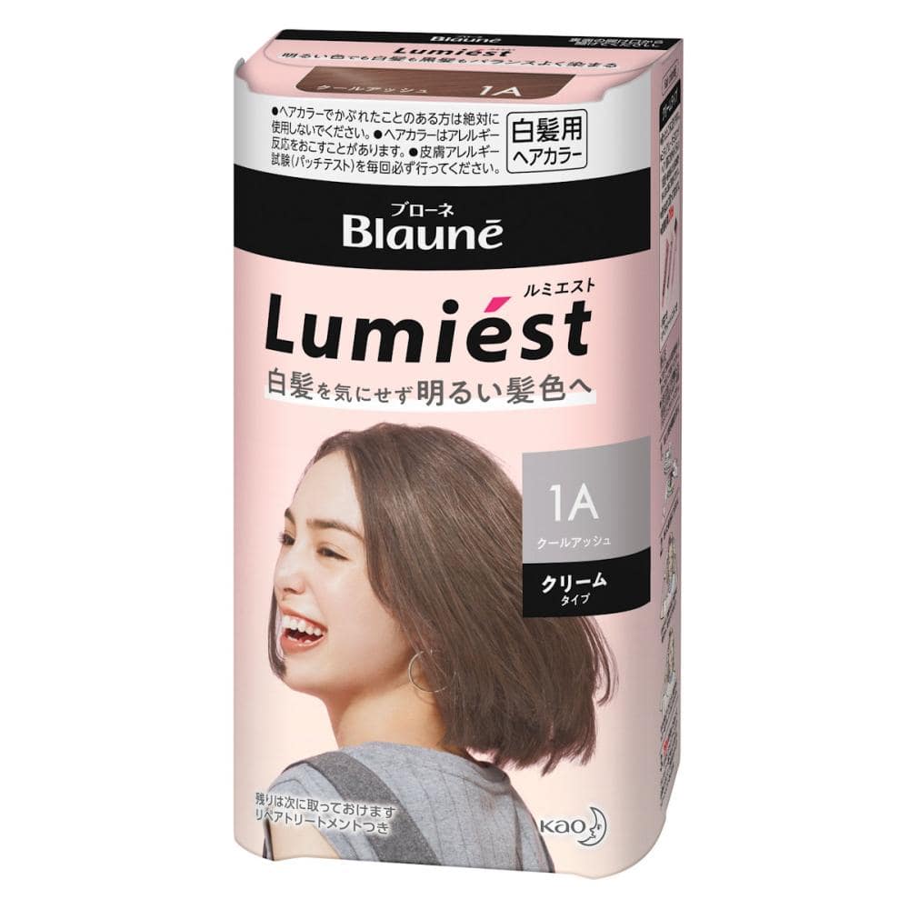 花王　ブローネ　ルミエストヘアカラー　１Ａクールアッシュ