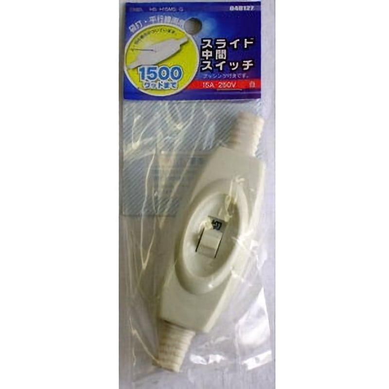 オーム電機　スライド中間スイッチ　ブッシング付き　ＨＳ－Ｈ１５ＭＳ－Ｇ