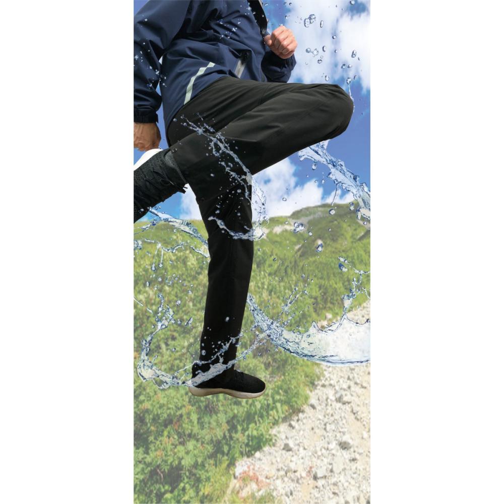 Ｋ＋ＷＯＲＫＳ　ストレッチレインパンツ　ブラック　ＬＬ　ＫＭＨ－１０１