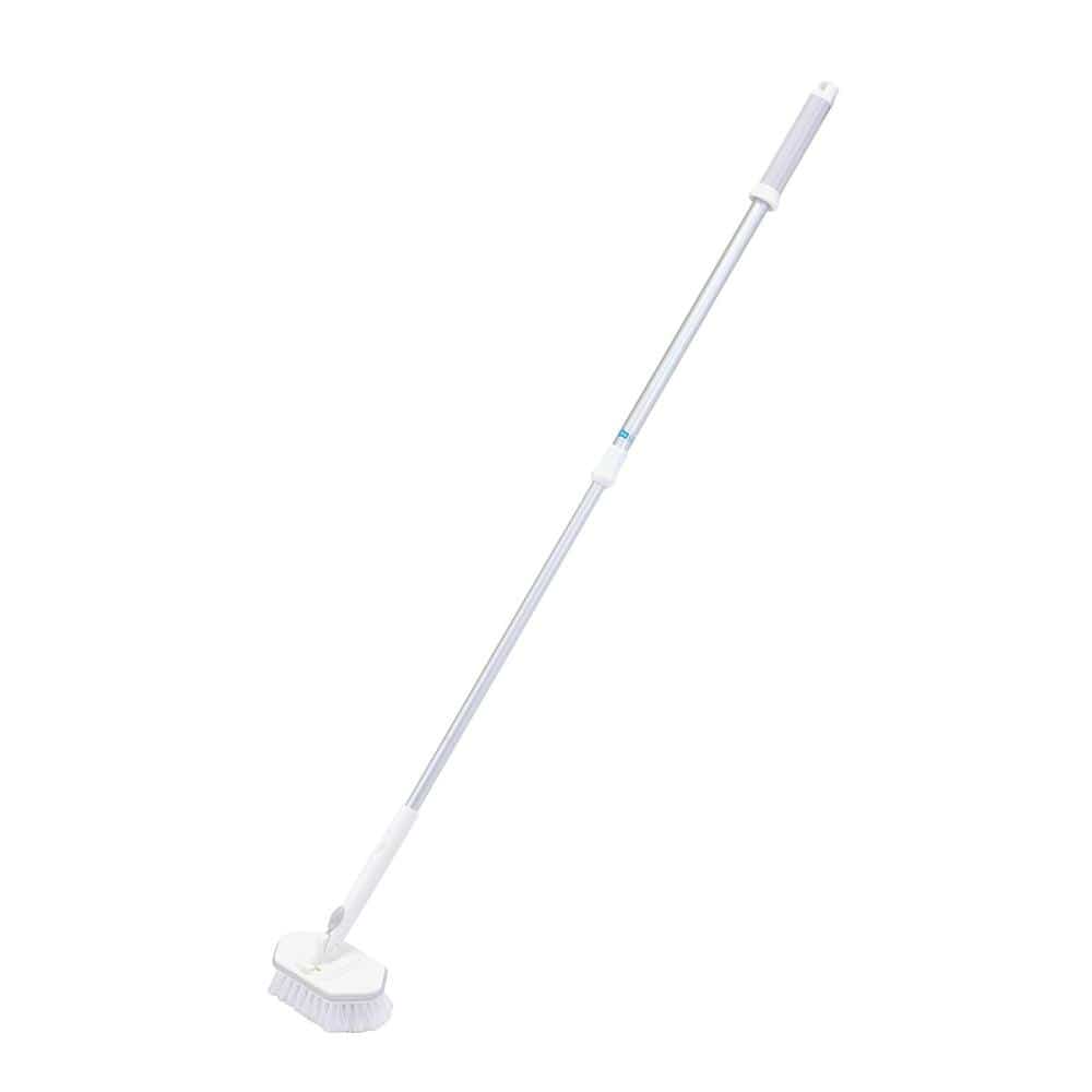 タテヨコ向きが変えられる　アルミ伸縮バスブラシ