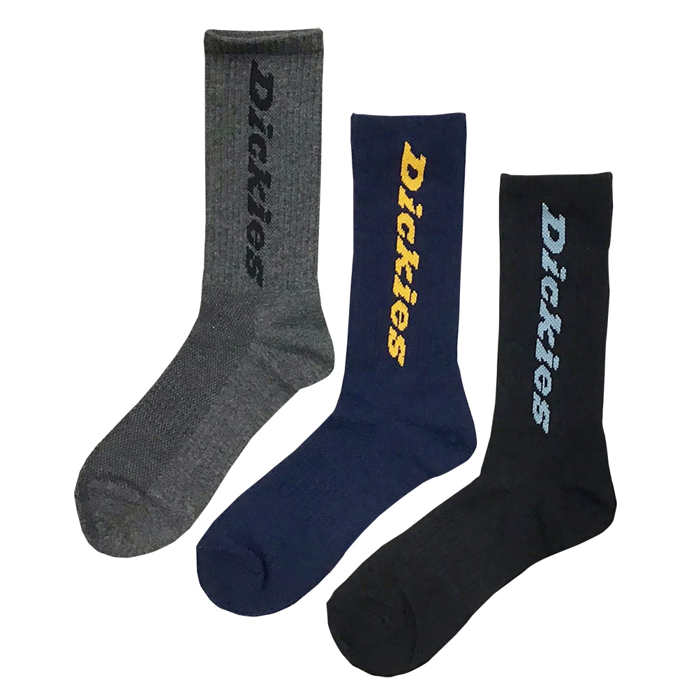 ディッキーズ　クルーソックス　３足組　Ｄ３１４５