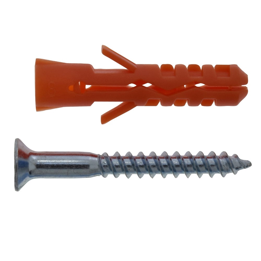 八幡ねじ　エビモンゴナイロンプラグＹ　８×４０　４本入り