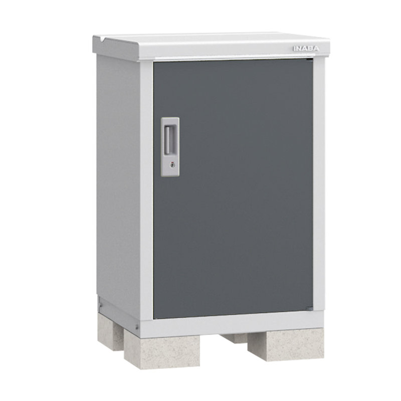 イナバ　アイビーストッカーＢＪＸ－０６５Ａ　全面棚　シルバー　約幅０．６×奥行０．６ｍ