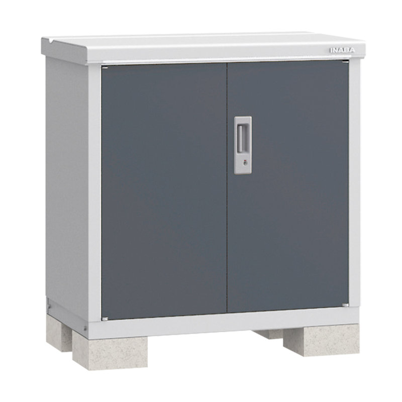 イナバ　アイビーストッカーＢＪＸ－０９５Ａ　全面棚　グレー　約幅０．９×奥行０．６ｍ