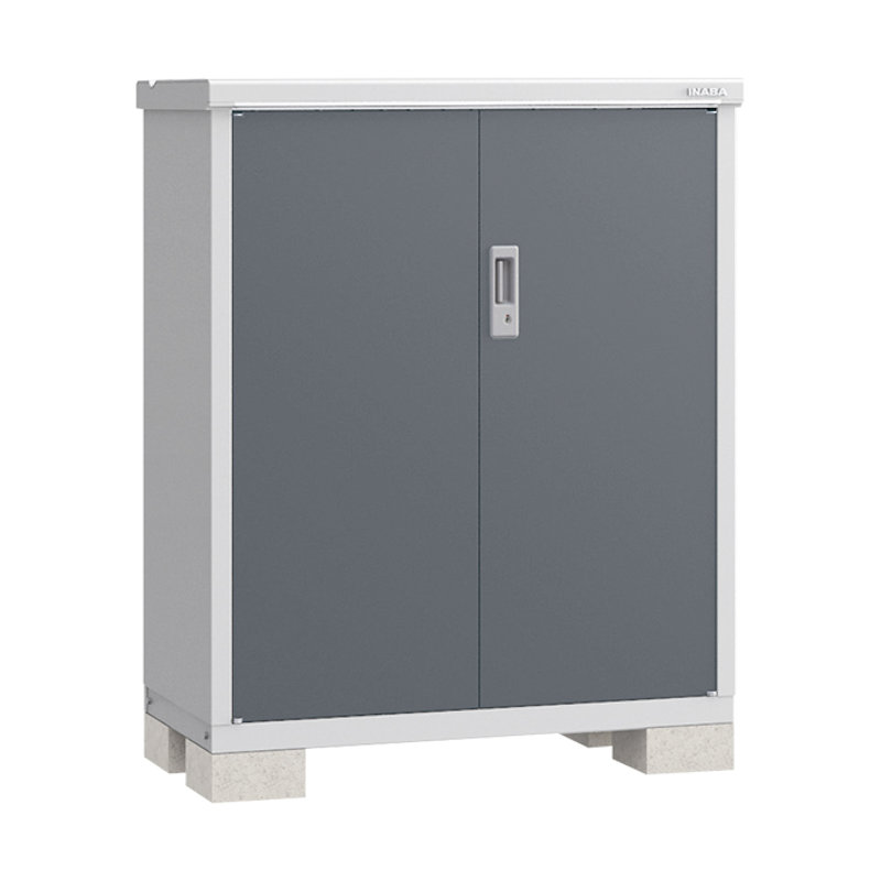 イナバ　アイビーストッカーＢＪＸ－１１５Ｃ　全面棚　グレー　約幅１．１×奥行０．６ｍ