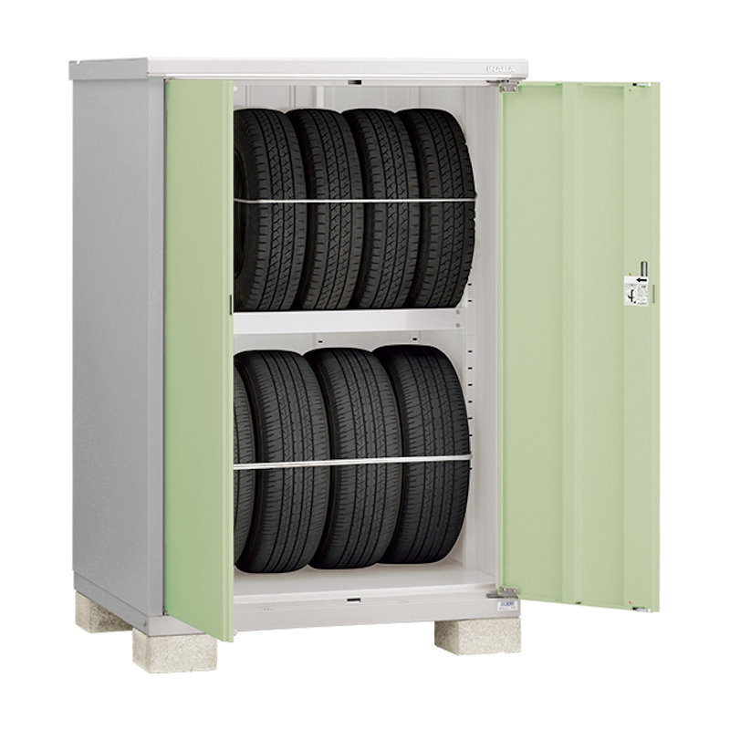 イナバ　タイヤストッカーＢＪＸ－１１９ＤＴ　グレー　約幅１．１×奥行１ｍ