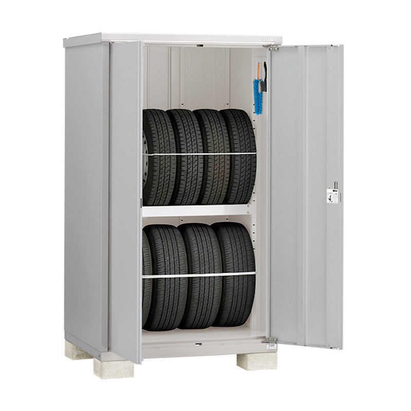 イナバ　タイヤストッカーＢＪＸ－１１９ＥＴ　グリーン　約幅１．１×奥行１ｍ