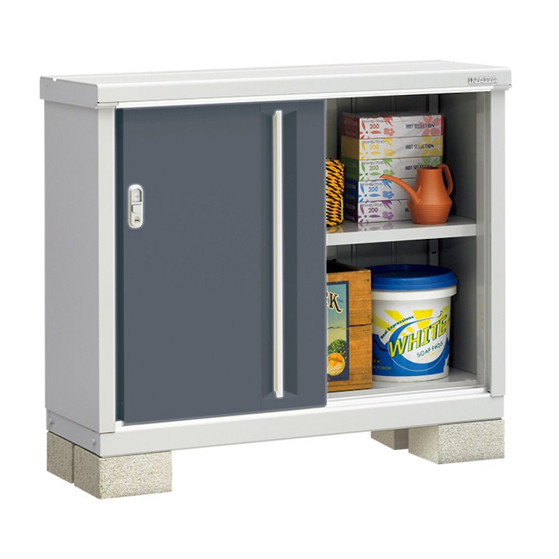 イナバ　シンプリーＭＪＸ－１１４ＡＰ　長もの収納　グリーン　約幅１．１×奥行０．５ｍ