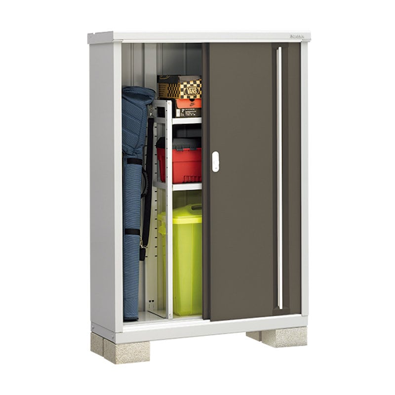 イナバ　シンプリーＭＪＸ－１１４Ｄ　全面棚　シルバー　約幅１．１×奥行０．５ｍ