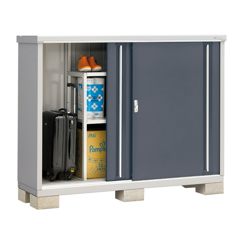 イナバ　シンプリーＭＪＸ－１７５Ｃ　全面棚　ブラウン　約幅１．８×奥行０．６ｍ