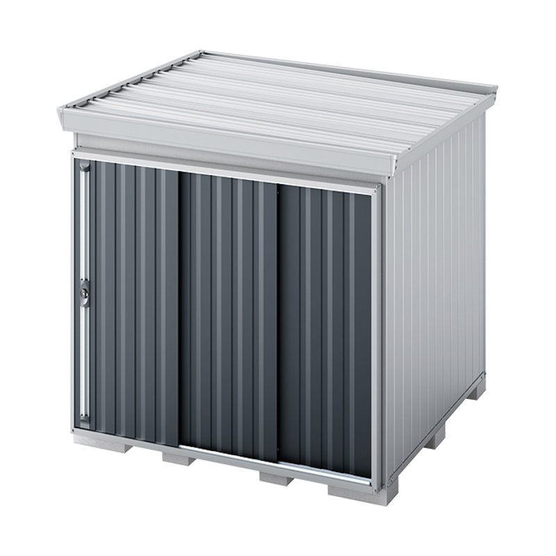 イナバ　フォルタ屋根傾斜変更タイプＦＫ－２２２２Ｓ　シルバー　約幅２．３×奥行２．３ｍ