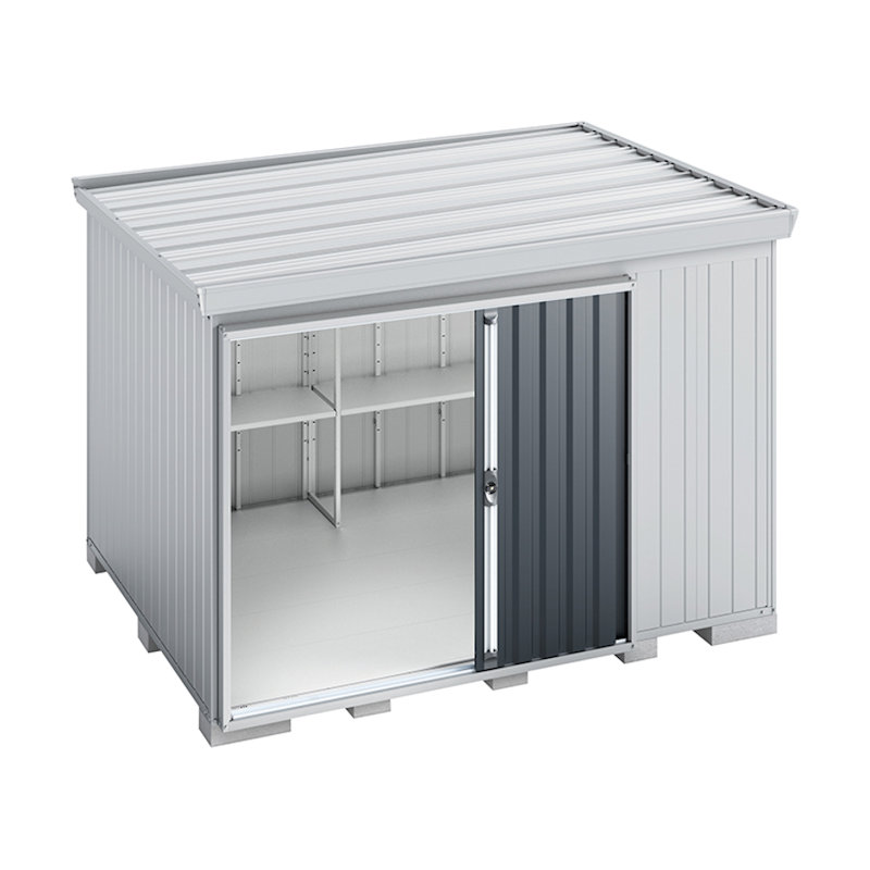 イナバ　フォルタ屋根傾斜変更タイプＦＫ－３０２６ＳＡ　グレー　約幅３．１×奥行２．７ｍ