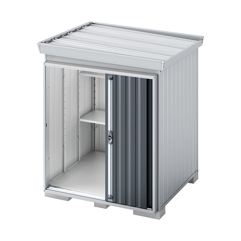 イナバ　フォルタ屋根傾斜変更タイプＦＫ－１８１４ＳＡ　多雪型　グレー　約幅１．８×奥行１．４ｍ