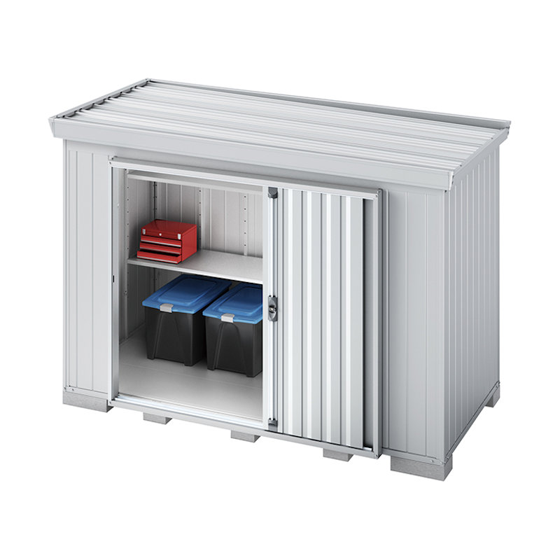 イナバ　フォルタ屋根傾斜変更タイプＦＫ－３０１４ＳＡ　多雪型　シルバー　約幅３．１×奥行１．４ｍ