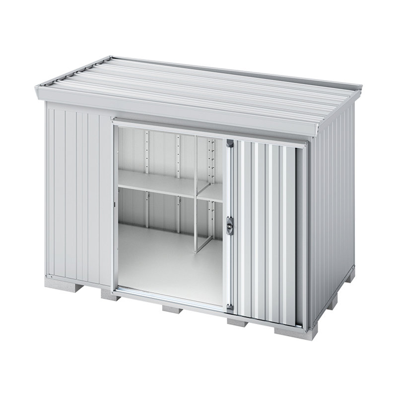 イナバ　フォルタ屋根傾斜変更タイプＦＫ－３０１５Ｓ　一般・多雪型　グレー　約幅３．１×奥行１．６ｍ