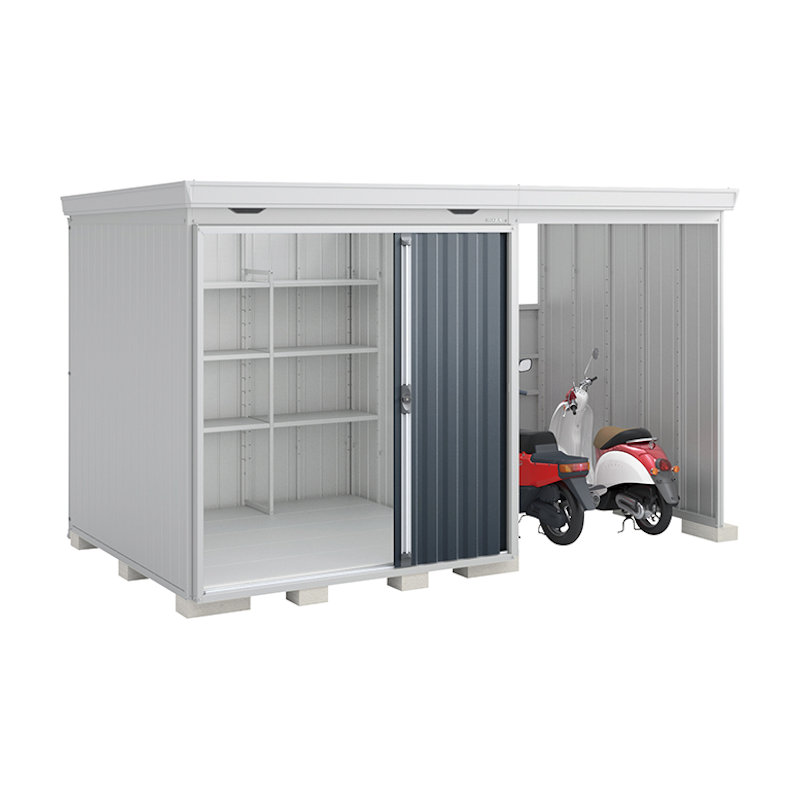 イナバ　フォルタウィズＦＷ－１８Ｋ＋２２２２Ｓ　多雪型　グレー　約幅４×奥行２．３ｍ