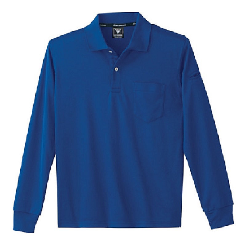 ジーベック　静電長袖ポロシャツ　ＳＳ　ロイヤルブルー　６０１５