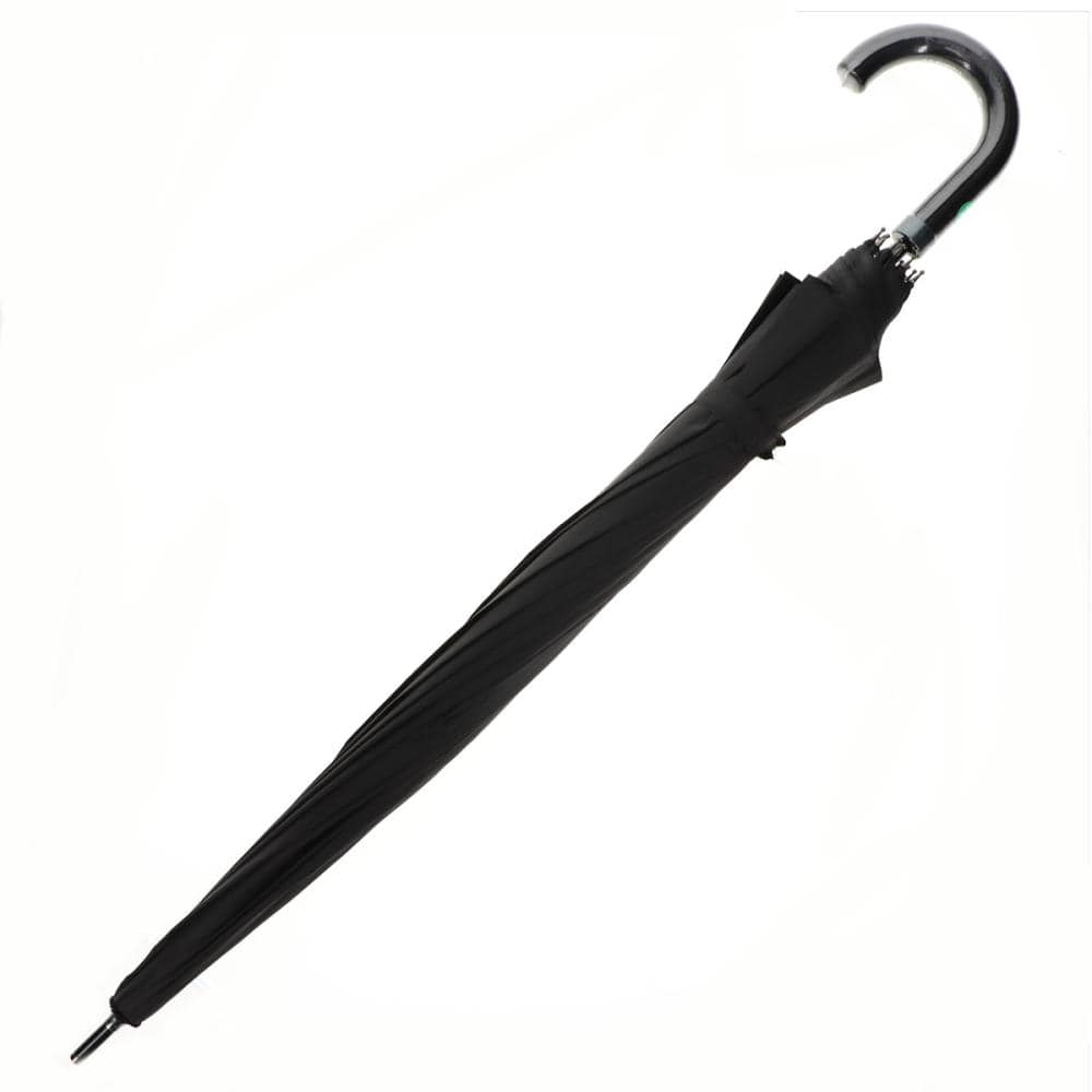 你的品牌名　紳士　風に強い１２本骨紳士ジャンプ傘　ブラック　７０ｃｍ