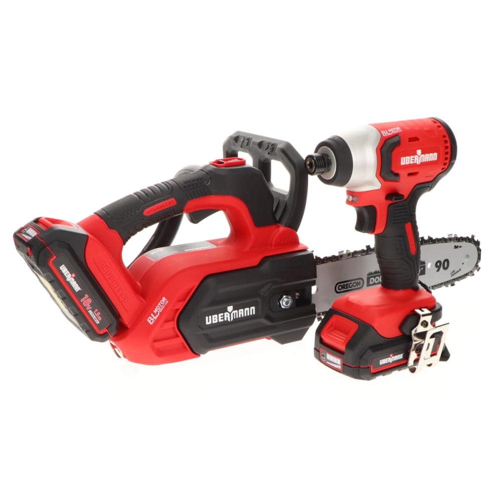 ＵＢＥＲＭＡＮＮ（ウーバマン）　１８Ｖインパクトドライバー＋チェーンソーコンボキット