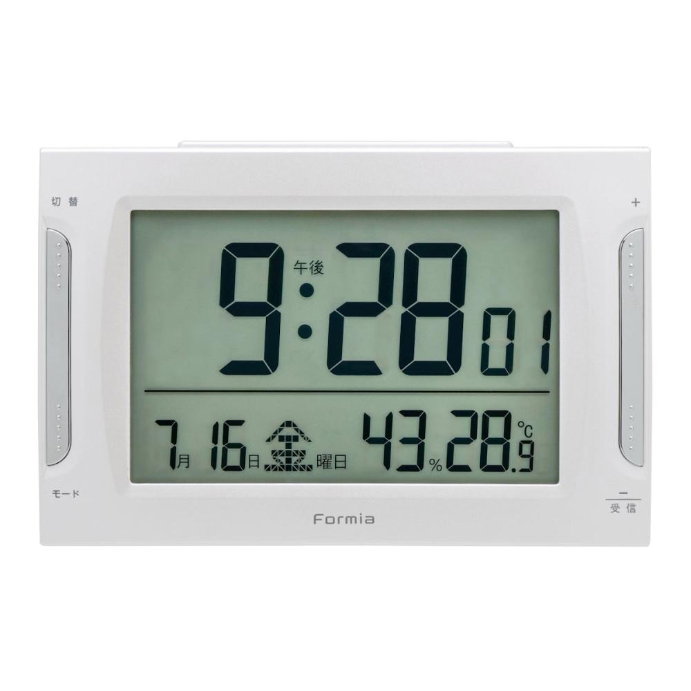 ＦＯＲＭＩＡ　温湿度計付き電波時計ＨＴ－０２１ＲＣ