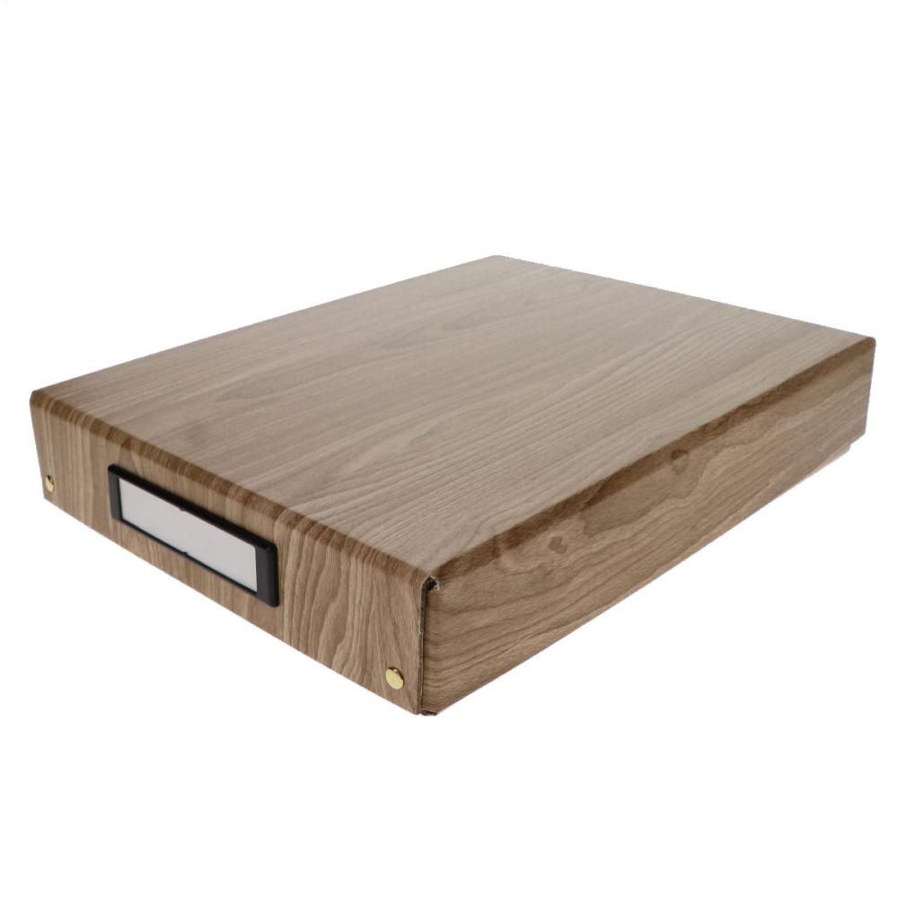 Ｌ’ＣＲＥＳＴ（ルクレスト）　木目調　書類ケース　ナチュラル