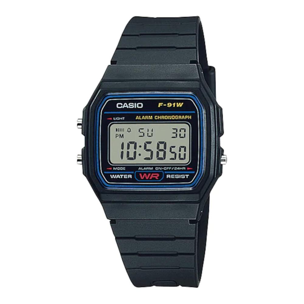 ＣＡＳＩＯ（カシオ）　デジタル腕時計　ウレタンベルト　ブラック　Ｆ－９１Ｗ－１ＪＨ