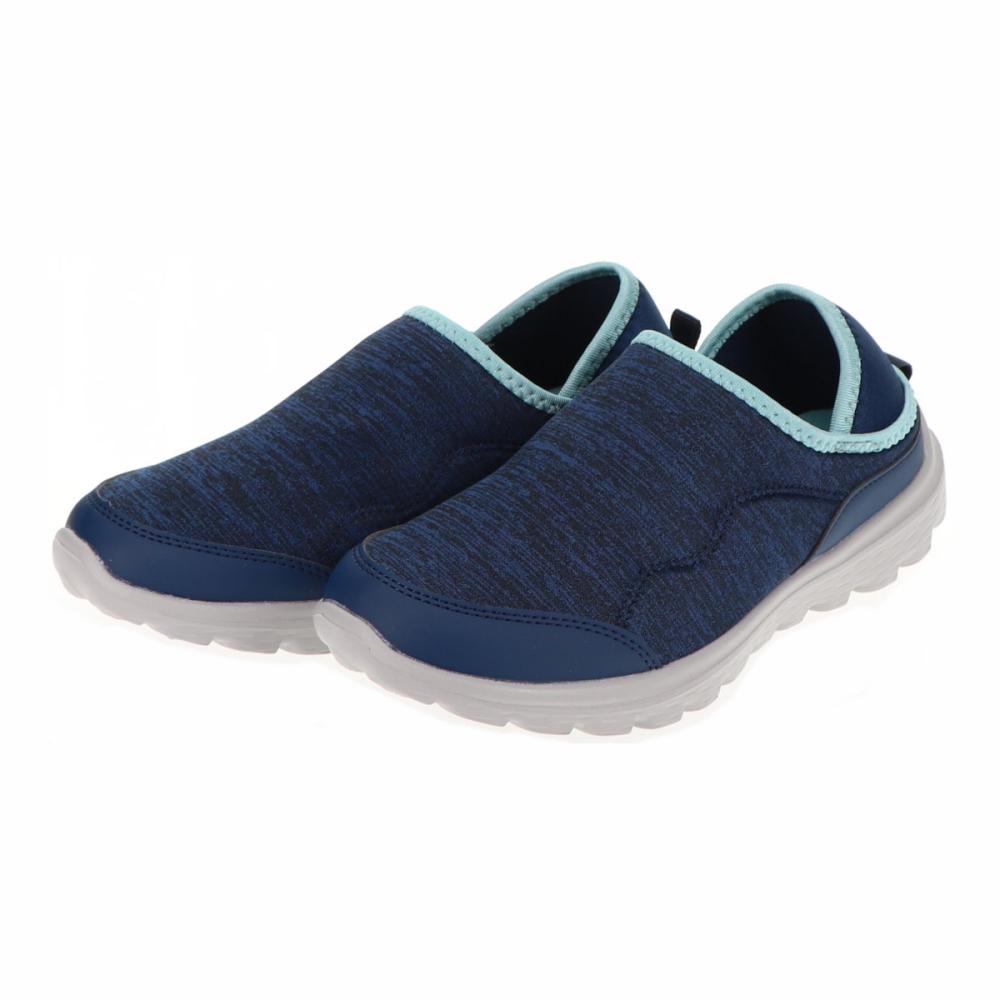 你的品牌名　かかとが踏めるシューズ　ネイビー×グリーン　ＳＳ