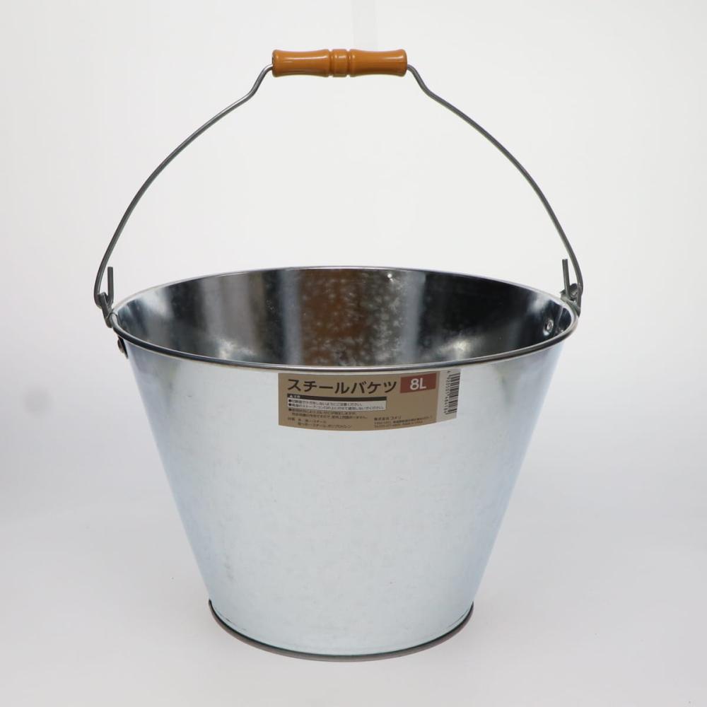 スチールバケツ　８Ｌ