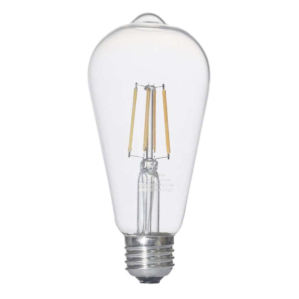 オーム電機　ＬＥＤ電球　ＳＴレトロ　４Ｗ　クリア