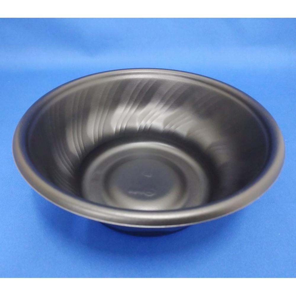 中央化学　丼容器　本体　黒　５０個入り　ＳＤ咲き丼Ｍ１９ＢＫ身