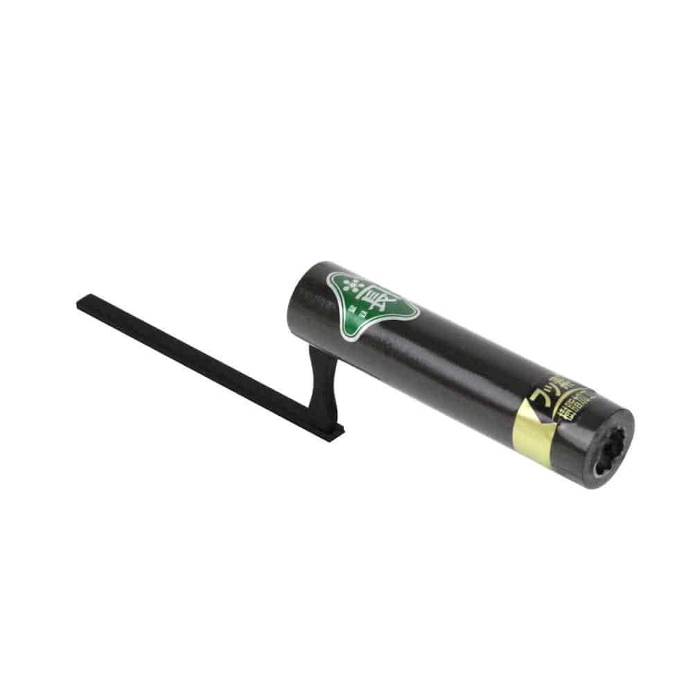 藤原産業　緑長　テフリック平目地鏝　黒柄　６ｍｍ