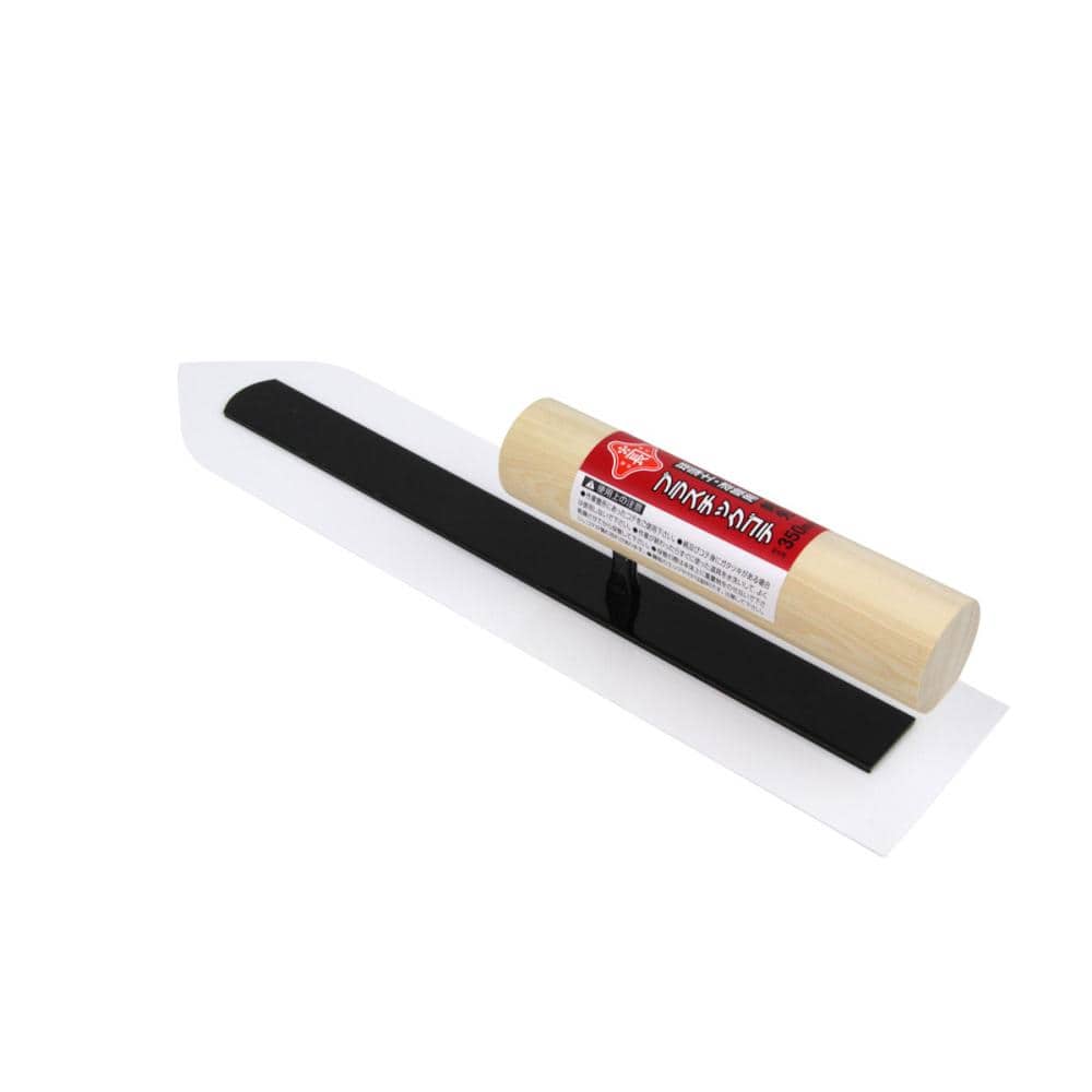 藤原産業　赤長　プラスチック鏝　剣先　３５０ｍｍ