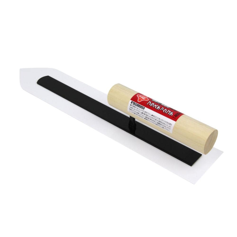 藤原産業　赤長　プラスチック鏝　剣先　４００ｍｍ