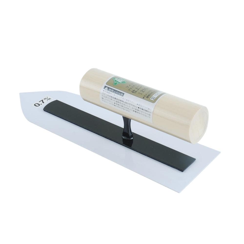 藤原産業　緑長　プラスチック製フィット仕上鏝　０．７ｍｍ　２１０ｍｍ