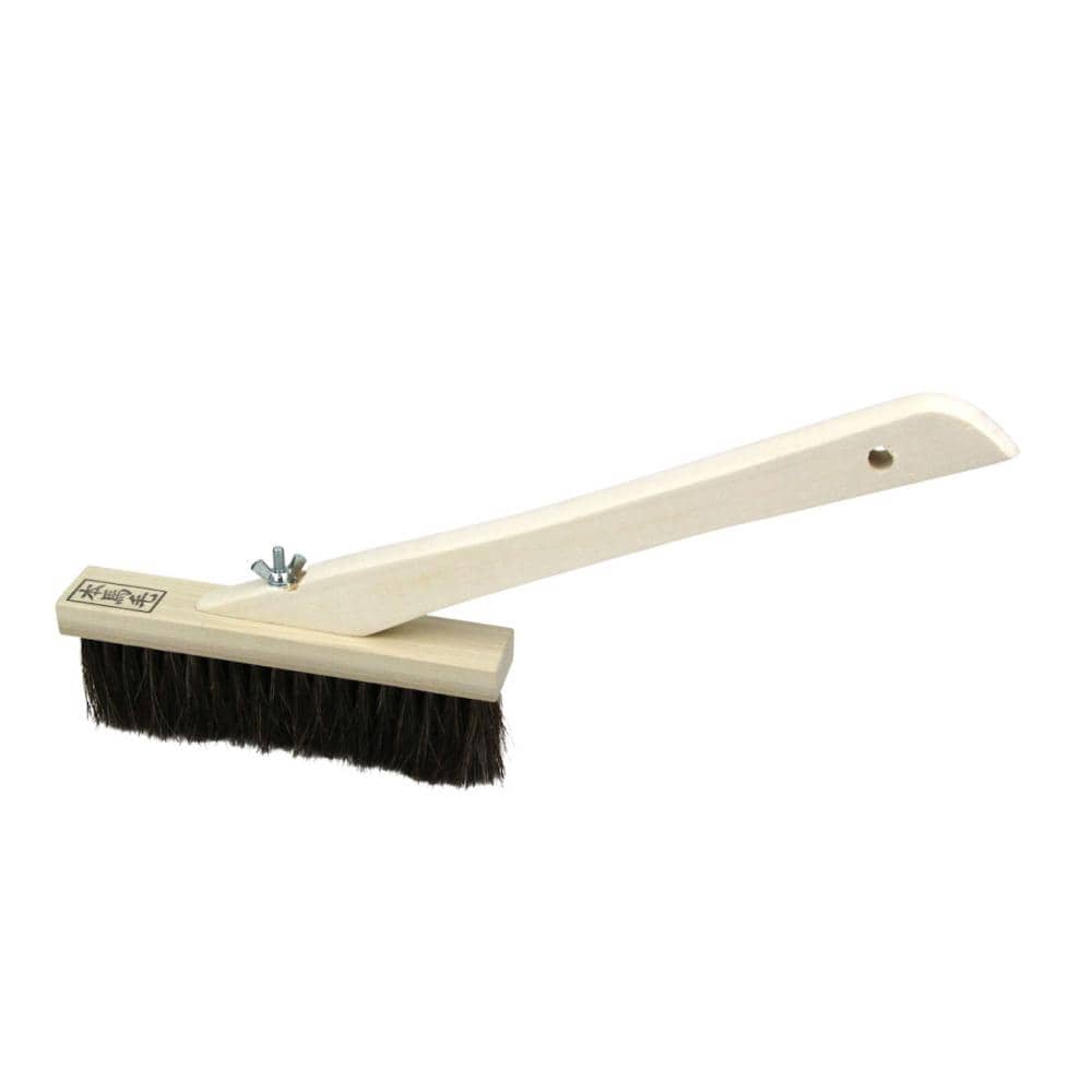 藤原産業　緑長　左官ブラシ　ゴマ本馬毛　１／２丁　３行柄付