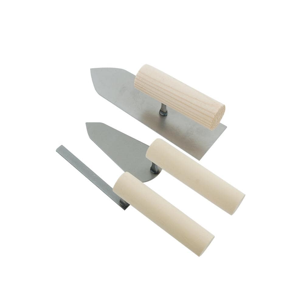 藤原産業　赤長　左官鏝３点セット