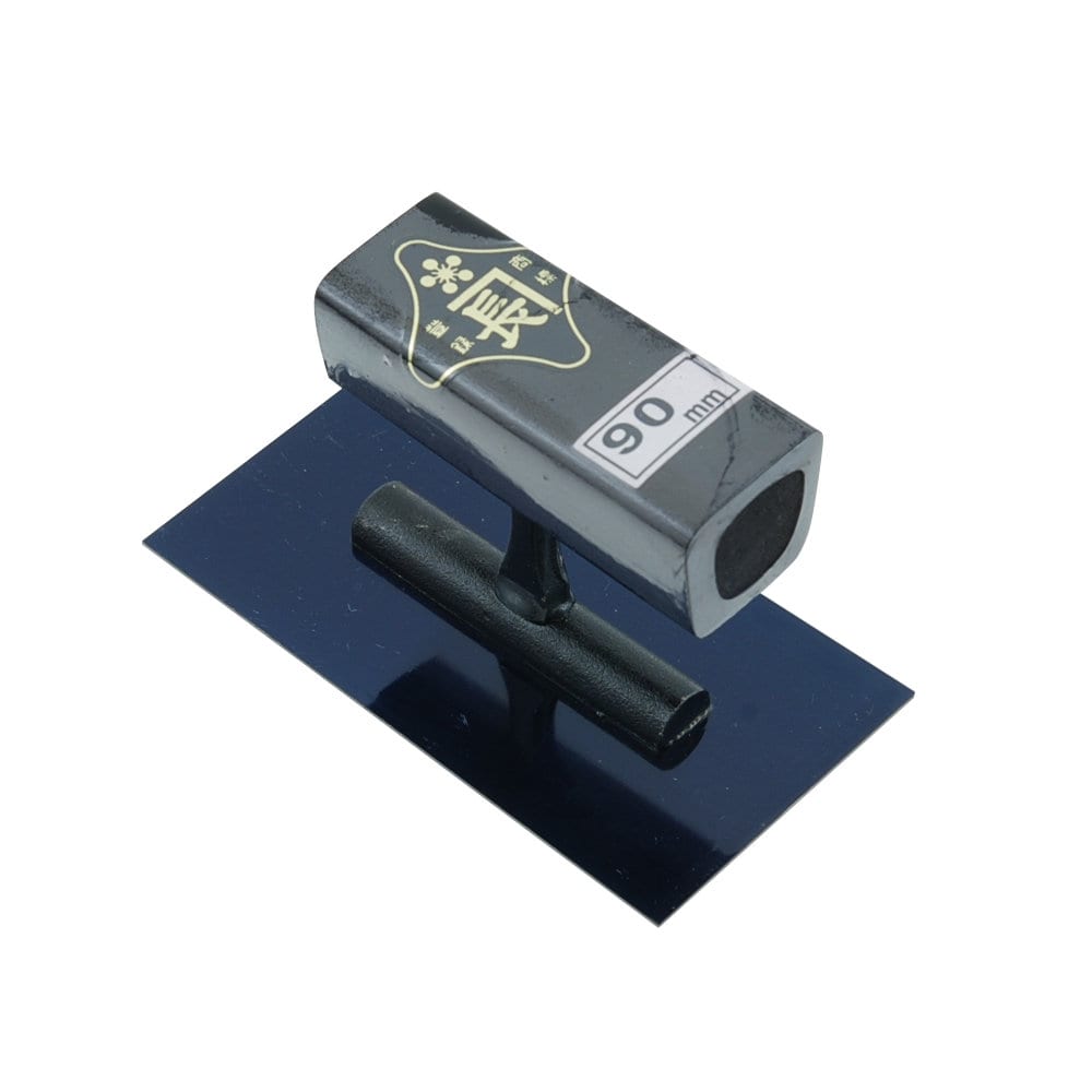 藤原産業　金長　角鏝　油焼　０．５黒塗角柄　９０ｍｍ　リベットレス