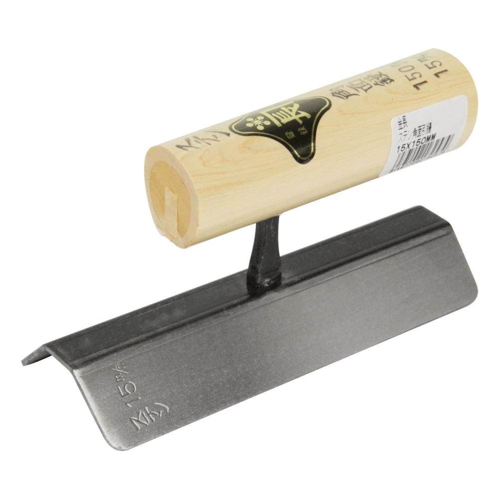 藤原産業　金長　ステン角面引鏝　１５×１５０ｍｍ