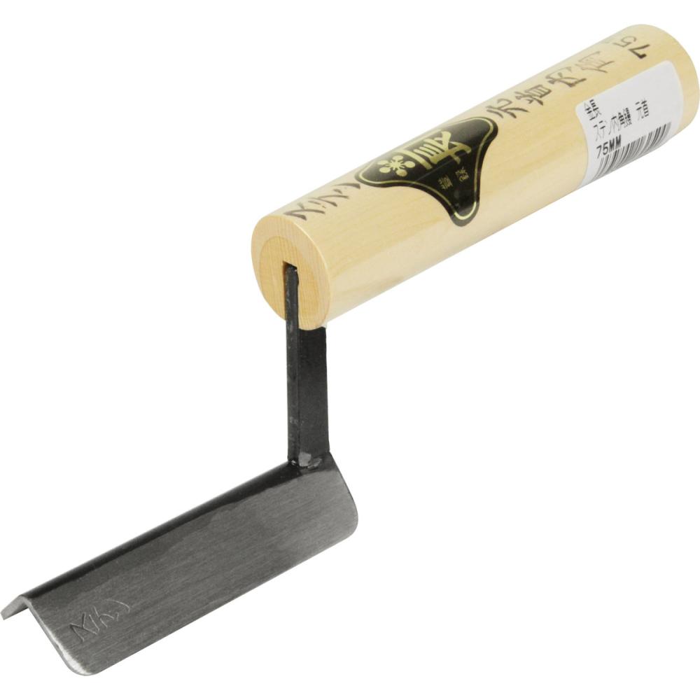 藤原産業　金長　ステン内角鏝　元首　７５ｍｍ