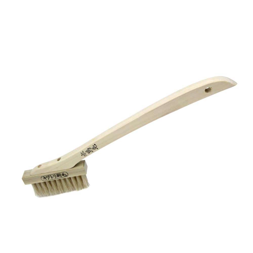 藤原産業　金長　キワトリ刷毛　白本馬毛　２行柄付