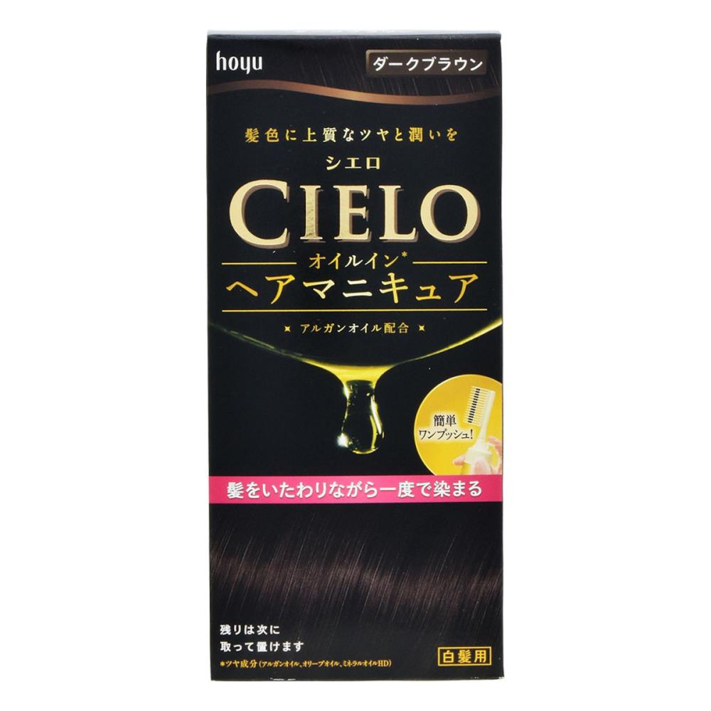 ホーユー　シエロ　オイルイン　ヘアマニキュア　ダークブラウン