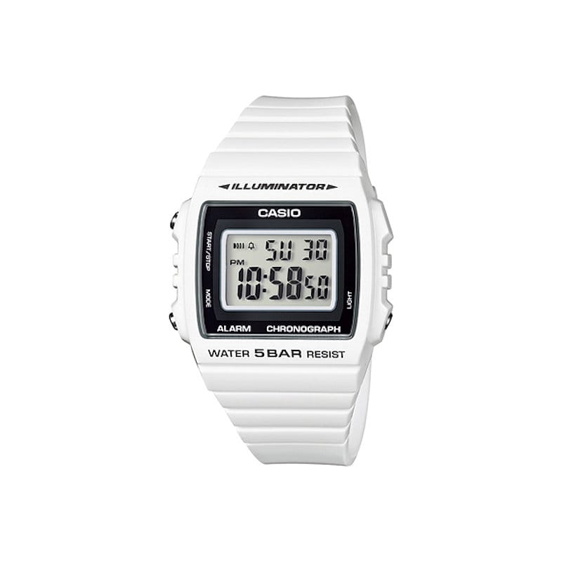 ＣＡＳＩＯ（カシオ）　デジタル腕時計　ホワイト　ウレタンベルト　Ｗ－２１５Ｈ－７ＡＪＨ
