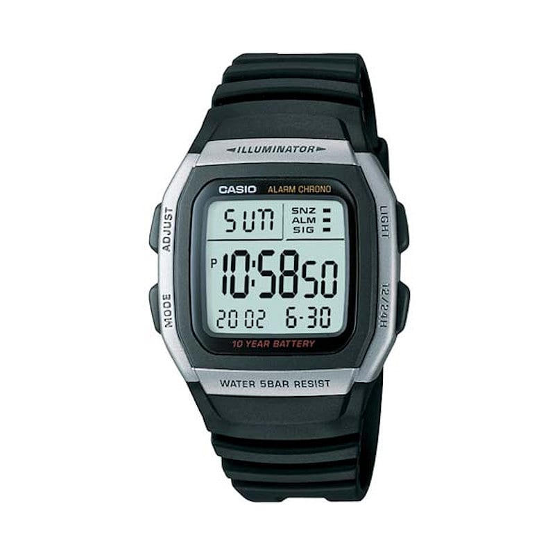 ＣＡＳＩＯ（カシオ）　デジタル腕時計　ブラック　ウレタンベルト　Ｗ－９６Ｈ－１ＡＪＨ